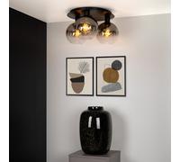 LUCIDE Marius - Plafoniera 3 x E27, colore: Nero