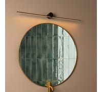 Lucide Applique a LED Mizar, 90 cm, nero, IP44 Lucide