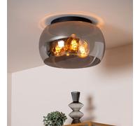 LUCIDE 45101/40/65 Plafoniera, Vetro, 120 W, Fumo, Nero