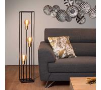 Lucide Piantana a 3 lampadine con struttura in metallo dalle linee moderne ed el