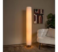 Lucide Piantana FOLD, altezza 160 cm, bianca, tessuto, 2 x E27 Lucide