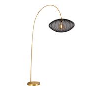 Lucide Piantana Lampada da terra con diffusore in tessuto rotondo dal design mod