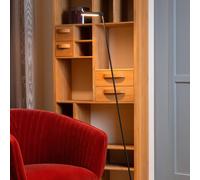 Lucide Piantana LED Lavale, nera, dimmerabile, altezza 138 cm Lucide