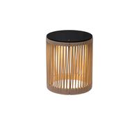 LUCIDE PINGI - Lampada da terra ricaricabile per interni/esterni - batteria/batteria - Ø 33,5 cm - LED 3 StepDim - 1 x 3 W 3000 K - IP44 - tortora