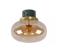 Lucide Plafoniera con base in marmo diffusore in vetro dalle linee moderne ed el