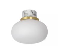 Lucide Plafoniera con base in marmo diffusore in vetro dalle linee moderne ed el