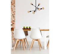 Lucide Plafoniera con struttura in metallo dal design moderno con 6 diffusori Le