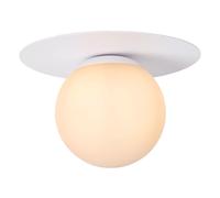 Lucide Plafoniera con struttura in metallo e diffusore in vetro dal design moder