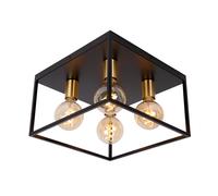 Lucide Ruben Plafoniera 4 Quadrati Nero