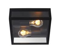 Lucide - Plafoniera da soffitto, in metallo, 30 W, colore: Nero