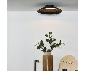 Lucide Plafoniera Foskal LED nera, Ø 34,5 cm Lucide