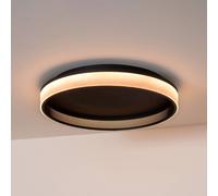 Lucide Plafoniera LED ESTREJA, nera, Ø 40 cm, CCT, stepdim Lucide