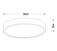 Lucide Plafoniera LED Unar, oro opaco, Ø 30 cm Lucide