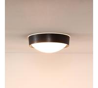 Lucide Plafoniera Lex, tonda, Ø 25 cm, nero Lucide