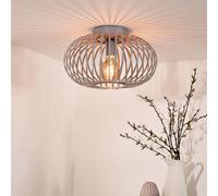 Lucide Plafoniera Manuela, Ø 40 cm, grigio Lucide