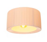Lucide Plafoniera moderna con struttura rotonda in metallo e diffusore in tessut