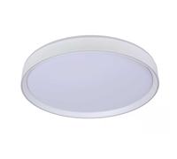 Lucide Plafoniera rotonda grande in metallo con diffusore acrilico a LED dimmera [EEK: G]