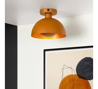 Lucide Plafoniera Siemon di acciaio, Ø 25 cm, giallo ocra 45196/01/44