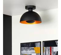 Lucide Plafoniera Siemon di acciaio, Ø 25 cm, nero 45196/01/30