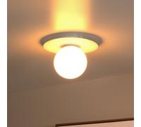 Lucide Plafoniera Tricia, bianco, Ø 25 cm, vetro, a 1 luce, E27 Lucide