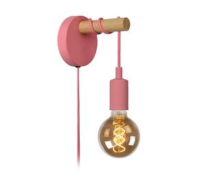 LUCIDE Pola - Lampada da parete per bambini, 12 cm, 1xE27, colore: Rosa