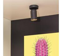 LUCIDE Punch - Faretto da parete, 1 x GU10, colore: Nero