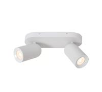 Lucide Faretto a soffitto Punch, 2 luci, bianco Lucide