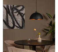 LUCIDE Siemens - Luci a sospensione Ø 40 cm, 1 x E27, colore: Nero (45496/01/30)