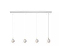Lucide Sospensione con 4 pendenti con struttura in metallo dal design elegante F