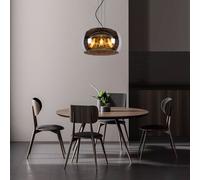 Lucide Lampada a sospensione Olivia con vetro fumè Ø 40cm Lucide