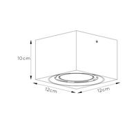 Lucide Faretto da soffitto LED Fedler angolare nero Lucide