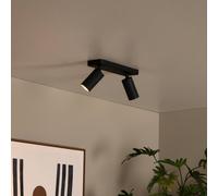 Lucide Spot soffitto Clubs, 2 luci, nero Lucide