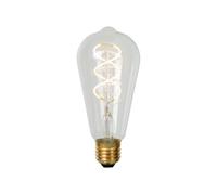 LUCIDE ST64 - Lampada a filamento - Ø 6,4 cm - LED Dim. - E27 - 1 x 4,9 W 2700 K - Trasparente