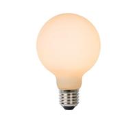 LUCIDE STEP DIM BULB - Lampadina a filamento, Ø 12,5 cm, LED Dim. - E27-1x8W 2700K - 3 StepDim - Opale