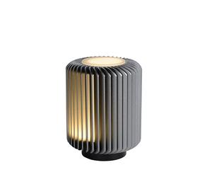 LUCIDE Turbina - Lampada da tavolo - Ø 10,6 cm - LED - 1 X 5 W 3000 K - Grigio