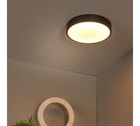 Lucide Plafoniera Unar LED, nera, Ø 30 cm Lucide