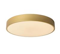 LUCIDE UNAR Plafoniera Diametro 39,5 cm LED Dim. 1 x 24 W 2700 K 3 StepDim Oro Opaco/Ottone