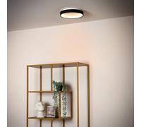 LUCIDE Vidal - Plafoniera - Diametro 28 cm - LED Dim. - 1 x 20 W 2700 K - Nero