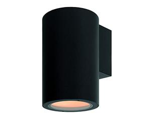LUCIDE Volantis - Faretto da parete per esterni, 1 x E27 IP54, colore: Nero