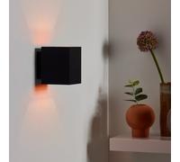 Lucide Applique Xera, nero, 10 cm, faretto, alluminio Lucide