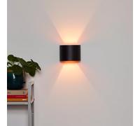 Lucide Applique a LED Xio semicircolare nera Lucide