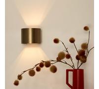 Lucide Applique LED Xio, rotonda, ottone anticato Lucide
