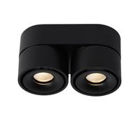 Lucide YUMIKO - Faretto da soffitto - Ø 7,8 cm - LED Dim. - 2 X 8 W 2700 K - Nero