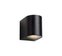 Lucide Zora di LED - Faretto da parete LED esterno - dim. - GU10 - 2 X 5 W 3000 K - IP44 - Bianco, Alluminio, Black, GU10, 5 wattsW, 230 voltsV