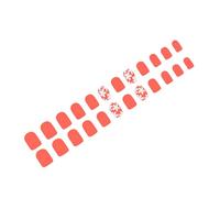 Lucido Breve Piazza Premere Su Unghie Floreali Modelli 24 Pezzi Acrilico Unghie Finte Per Le Donne Alla Cerca Unghie