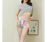 Lucido Donna Abiti per la Danza Lustrini Latino Mini Tango Salsa Rumba Costume