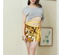 Lucido Donna Abiti per la Danza Lustrini Latino Mini Tango Salsa Rumba Costume