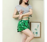 Lucido Donna Abiti per la Danza Lustrini Latino Mini Tango Salsa Rumba Costume