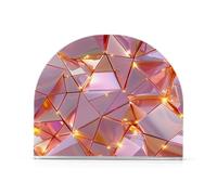 Lucido Irregolare Poligono Modello Oro Rosa Design Acrilico esterno portatovaglioli per esterni, sala da pranzo Dispenser di tovaglioli quadrato autoportante Decorazione per la casa per tavolo, cucina