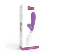 Vibratore rabbit Glossy Jackson di colore viola, Lunghezza 120 mm, Dipartimento DONNE